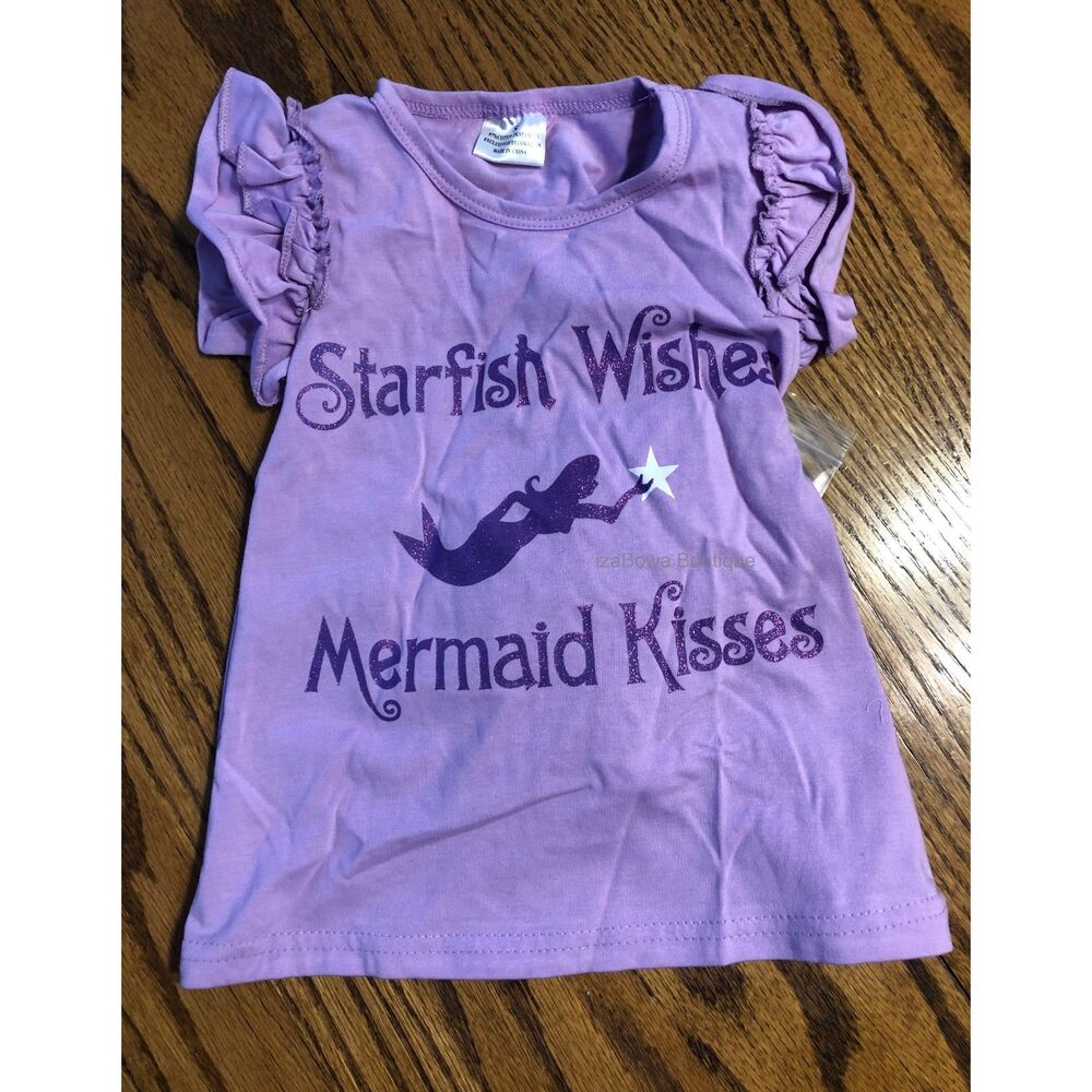 Mermaid Kisses 3 pc Outfit KISSES3T 3T NWT Boutique